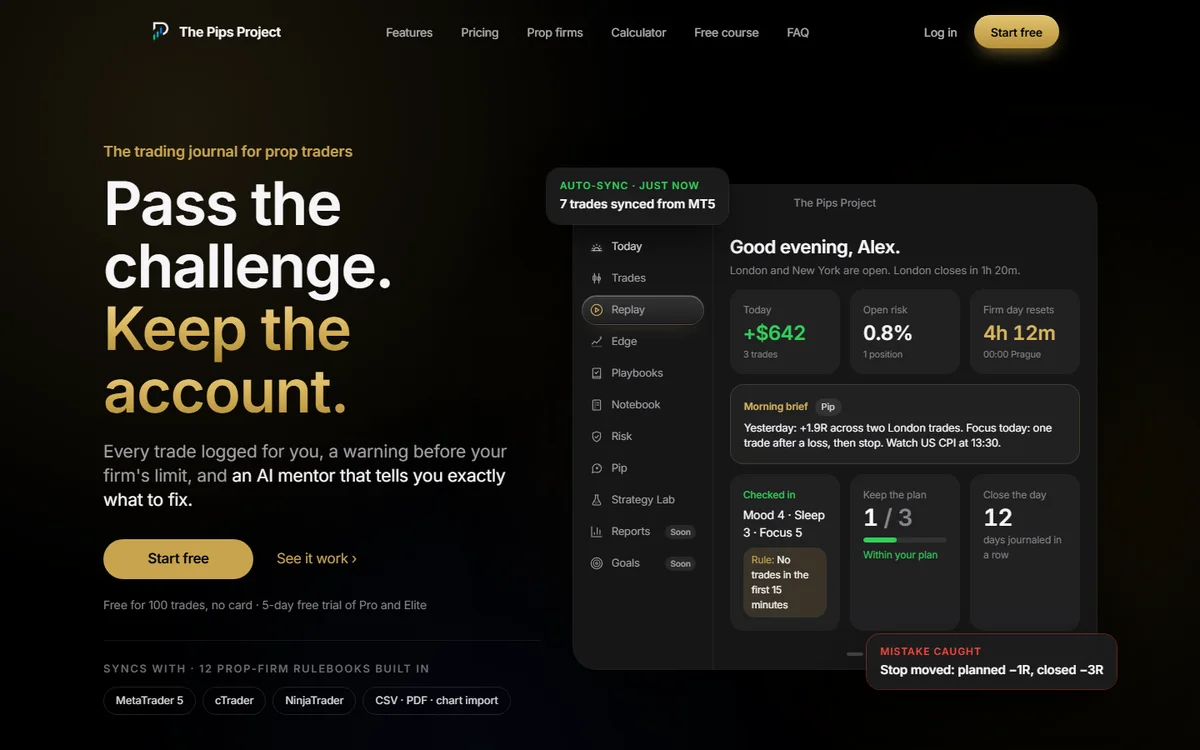 The Pips Project homepage